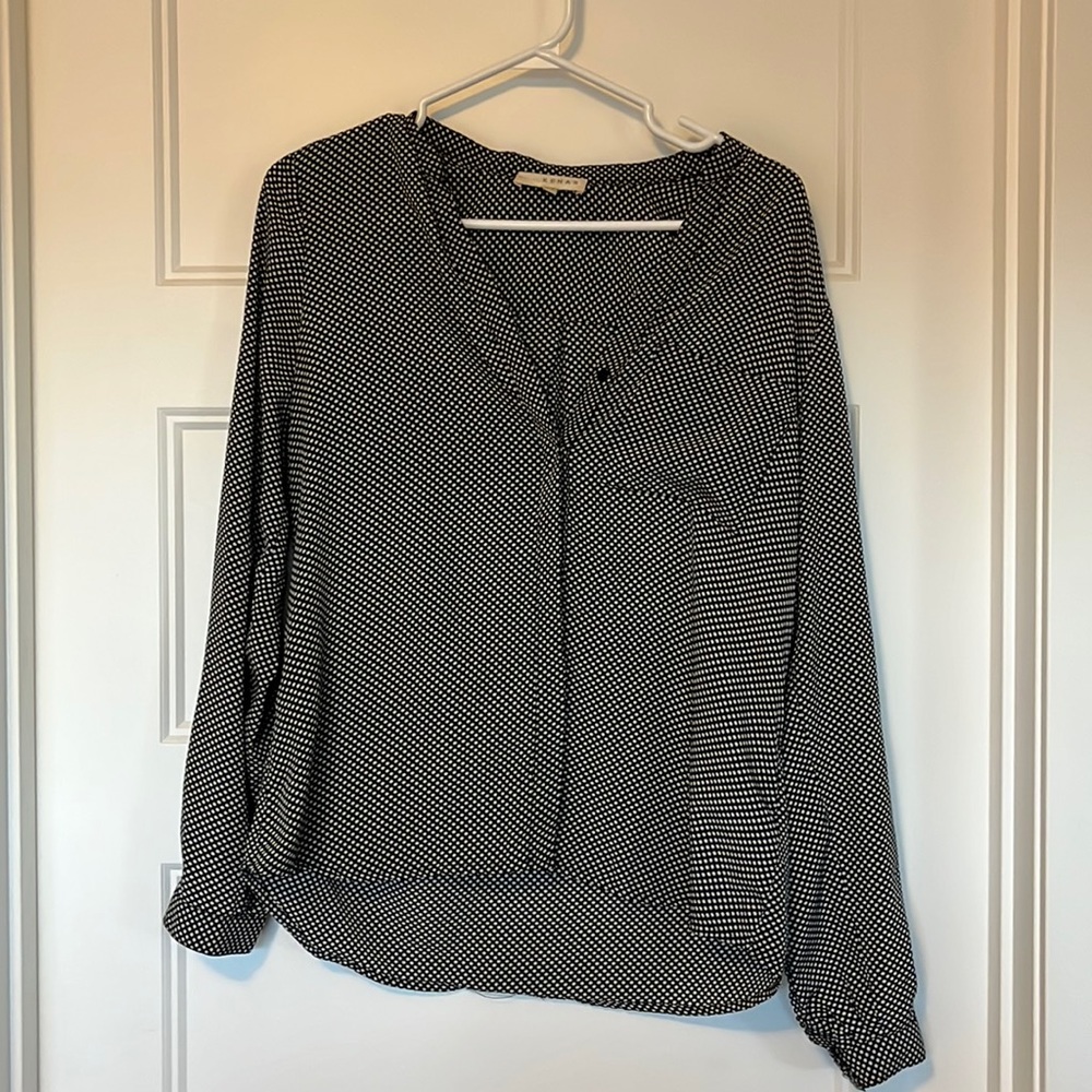 Stylish black and white blouse